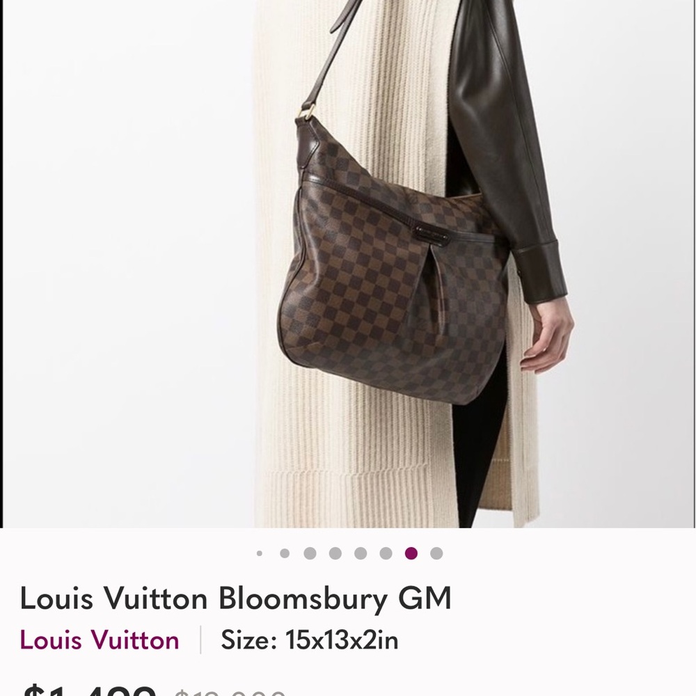 🎉HP🎉Authentic Louis Vuitton Bloomsbury Crossbody Handbag - Complete Set! - Picture 15 of 15